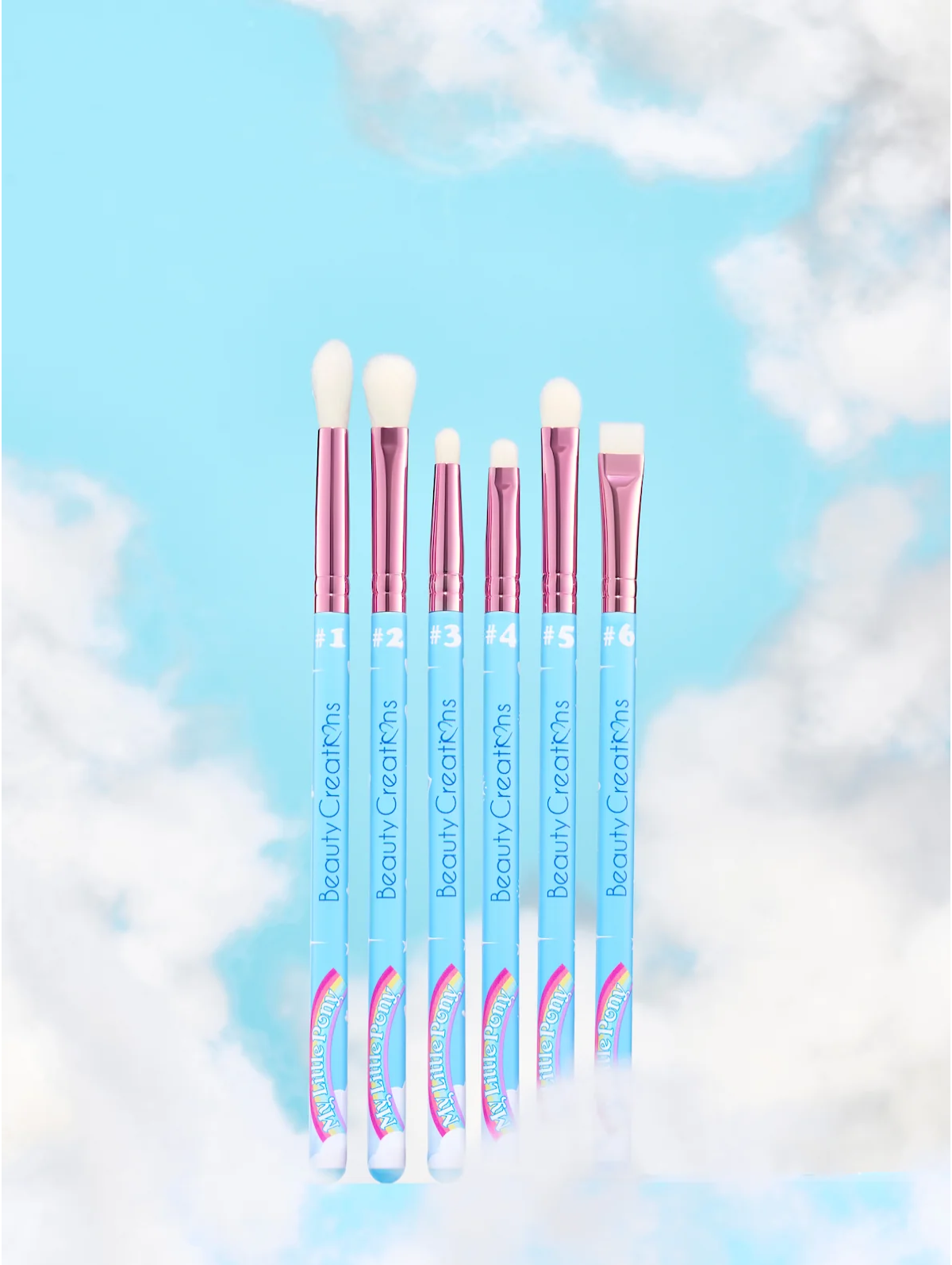 RAINBOW MAGIC 6 PIECE EYE BRUSH SET 001 SUPERNATURAL HN BEAUTY CREATIONS X MY LITTLE PONY RAINBOW MAGIC 6 PIECE EYE BRUSH SET - Imagen 1
