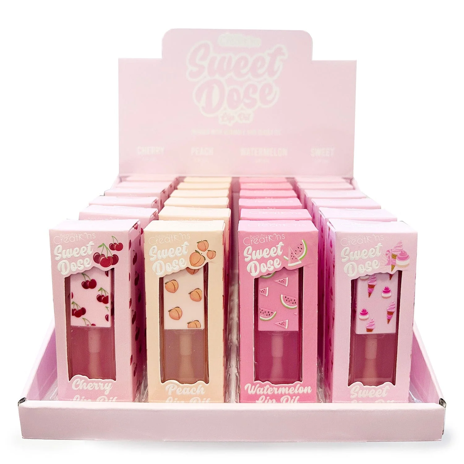 SWEET DOSE LIP OIL 4 FLAVORS DISPLAY 001 SUPERNATURALHN SWEET DOSE LIP OIL 4 FLAVORS DISPLAY - Imagen 1