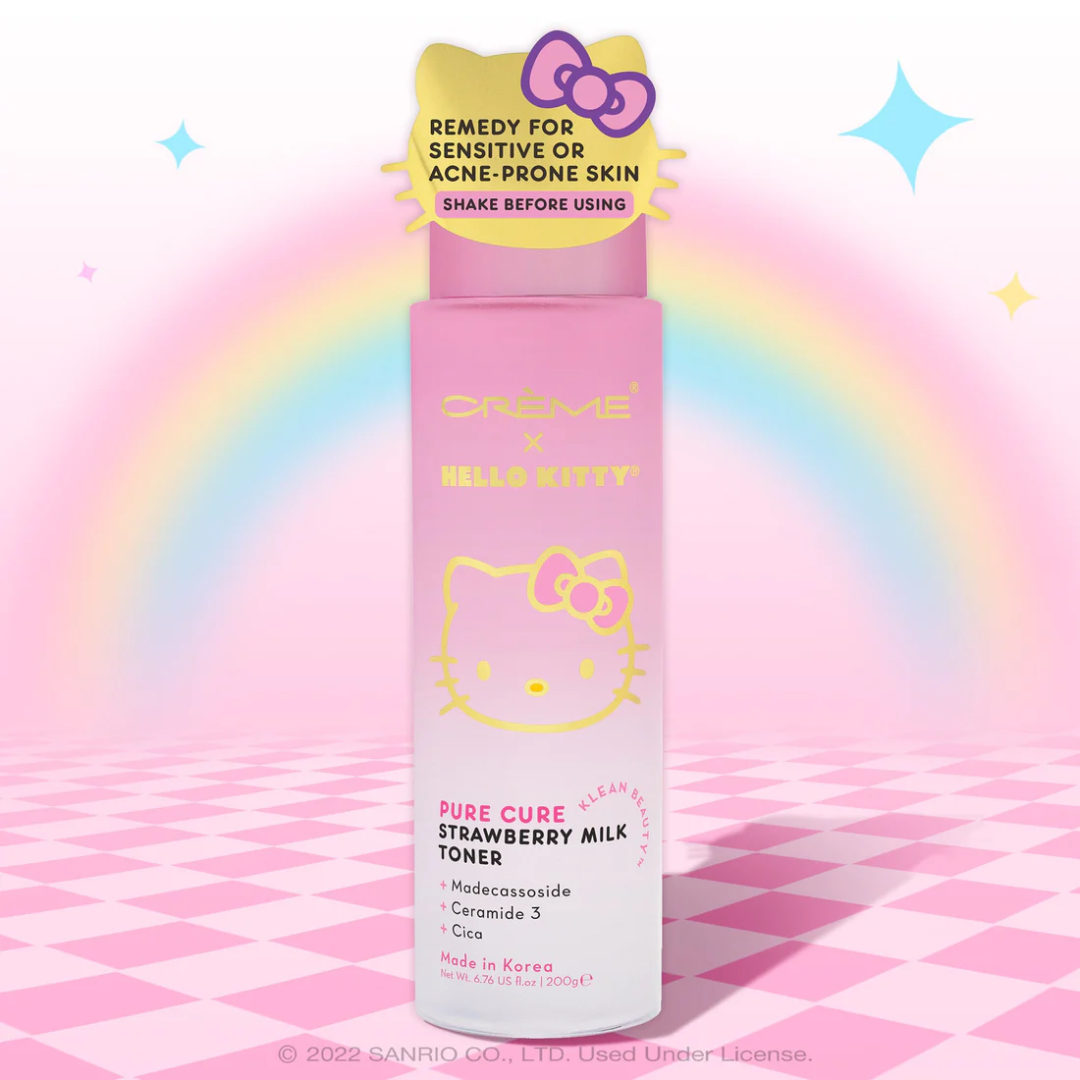 THE CRÈME SHOP X HELLO KITTY PURE CURE STRAWBERRY MILK TONER KLEAN BEAUTY™ 001 SUPERNATURAL HN THE CRÈME SHOP X HELLO KITTY PURE CURE STRAWBERRY MILK TONER KLEAN BEAUTY™ - Imagen 1