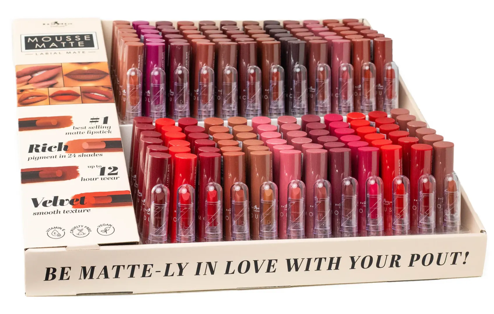 MOUSSE MATTE LIPSTICK DISPLAY 002 SUPERNATURALHN MOUSSE MATTE LIPSTICK DISPLAY - Imagen 1