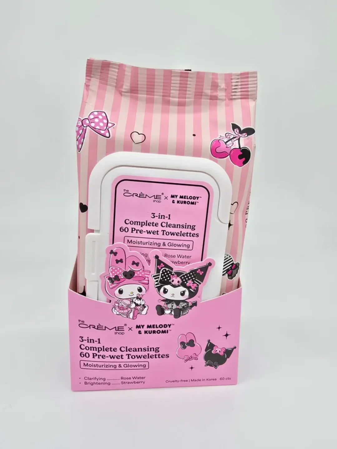 MY MELODY & KUROMI TOWELETTES 001 SUPERNATURALHN MY MELODY & KUROMI TOWELETTES - Imagen 1
