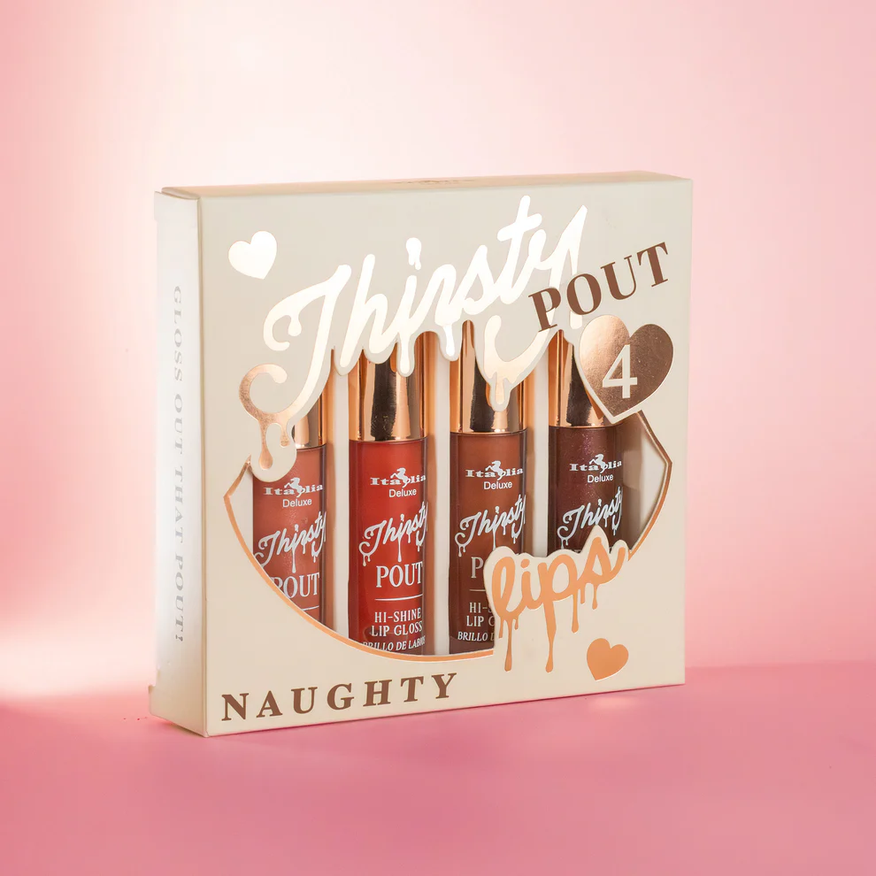 THIRSTY POUT NAUGHTY 4 LIPS SET SUPERNATURALHN THIRSTY POUT NAUGHTY 4 LIPS SET - Imagen 1