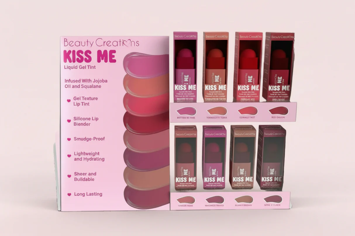 KISS ME LIQUID GEL TINT DISPLAY F1 SUPERNATURALHN KISS ME LIQUID GEL TINT DISPLAY (48 UNIDADES) - Imagen 1