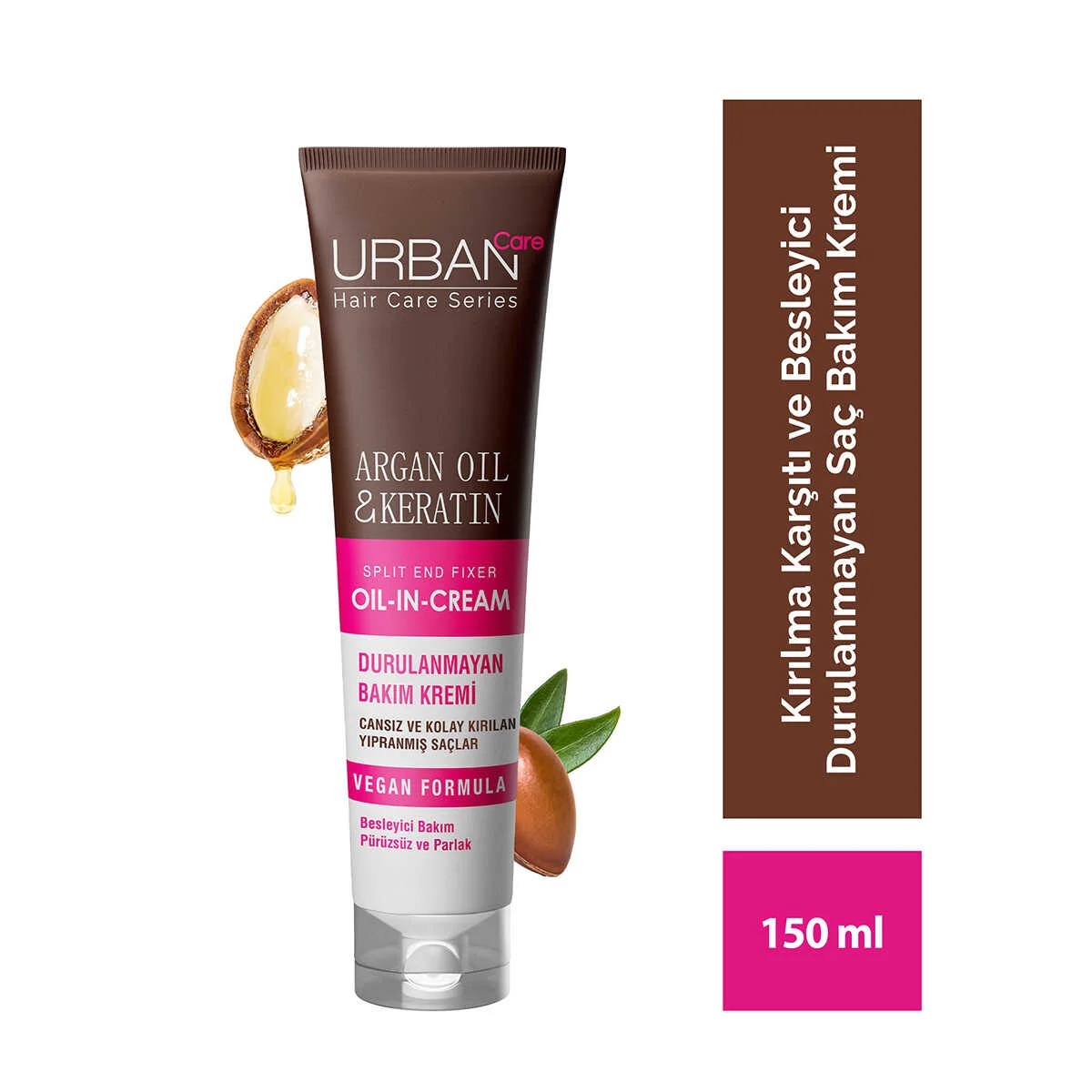 ARGAN OIL & KERATIN LEAVE-IN HAIR CONDITIONER 150ML F1 SUPERNATURALHN SPLIT AND FIXER OIL-IN-CREAM LEAVE-IN HAIR CONDITIONER 150ml - Imagen 1