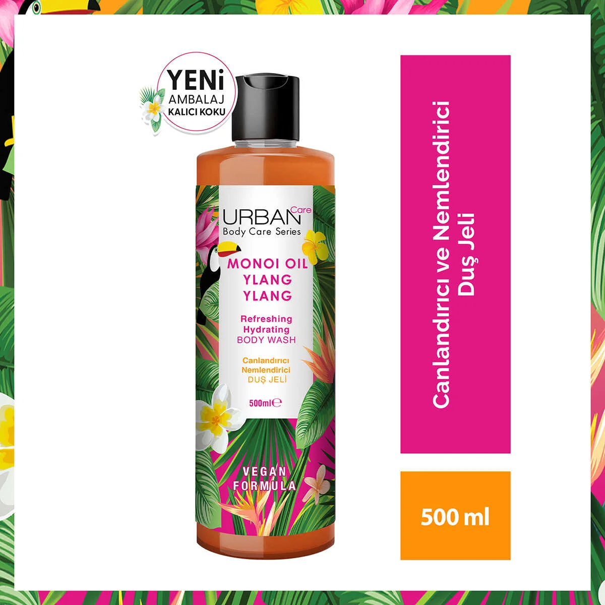 MONOI OIL & YLANG YLANG BODY WASH 500ML F1 SUPERNATURALHN MONOI OIL & YLANG YLANG BODY WASH 500ml - Imagen 1