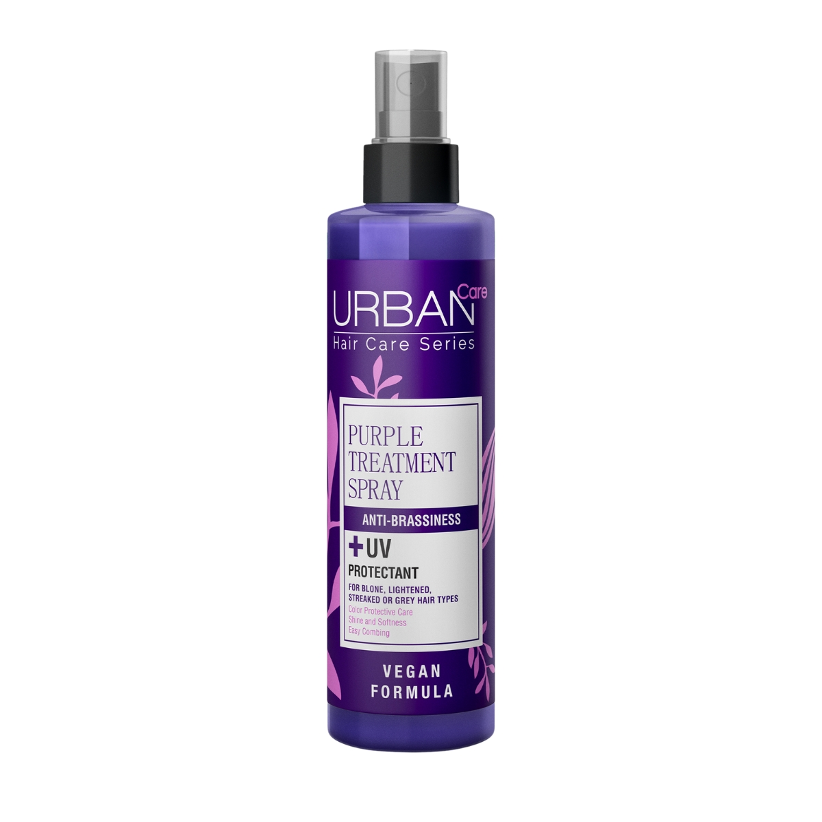 PURPLE_LEAVE-_IN-_CONDITIONER-SPRAY_URBAN_CARE_SUPERNATURALHN PURPLE TREATMENT SPRAY ANTI-BRASSINESS 200ml - Imagen 1