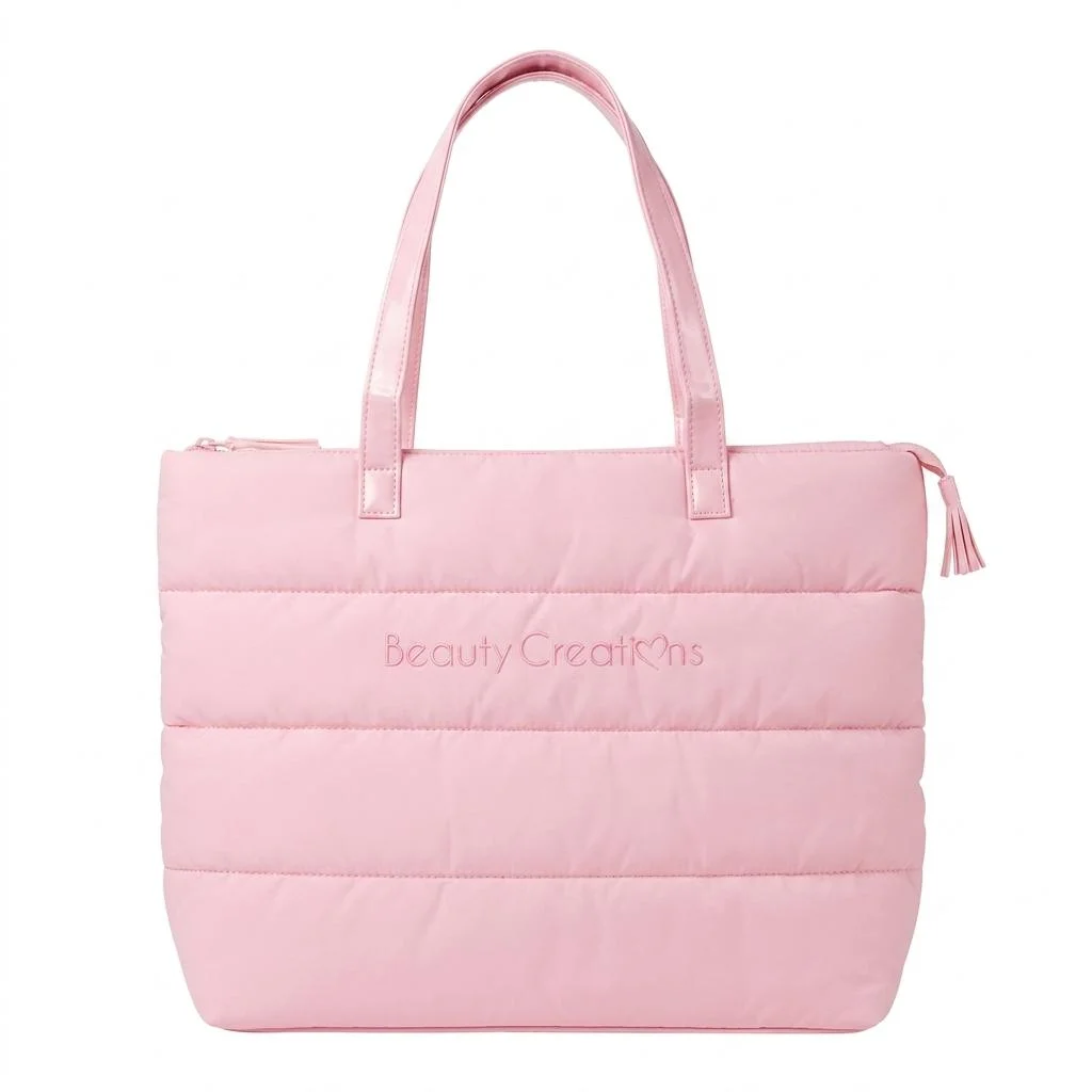 BC PUFFER TOTE BAG PINK LARGE F1 SUPERNATURALHN PUFFER TOTE BAG PINK LARGE - Imagen 1