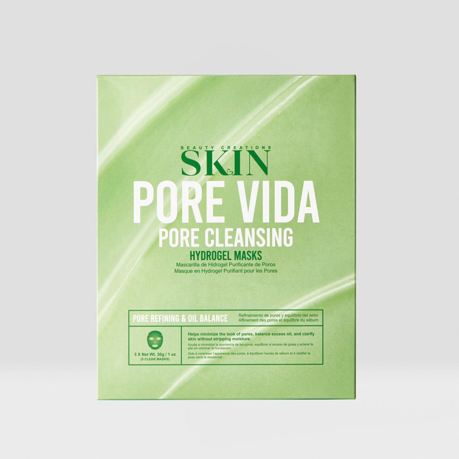 PORE_VIDA_MASK_HN_5 (Tamaño web) PORE VIDA PORE CLEANSING HYDROGEL SHEET MASK 5 PC PACK - Imagen 1